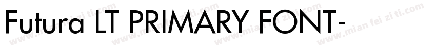 Futura LT PRIMARY FONT字体转换
